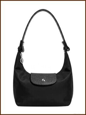 Mini Nylon Crescent Crossbody Bag Convertible Dumpling Purse 3-in-1